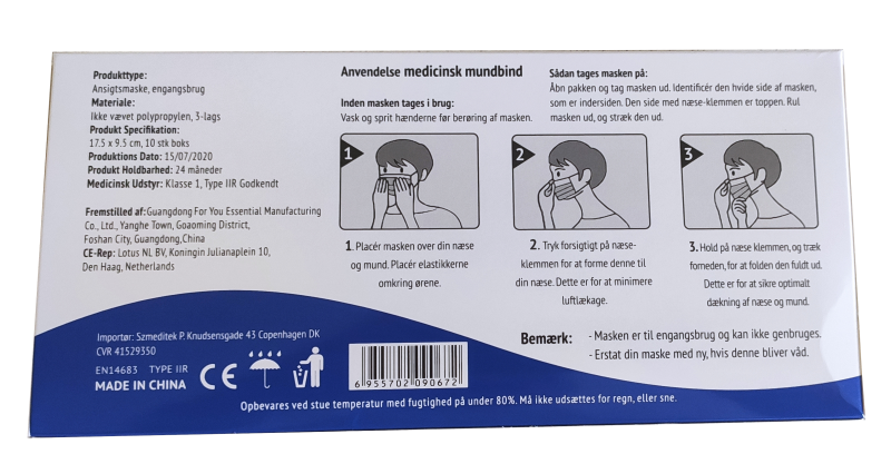 Mundbind Pakke med 10 stk.