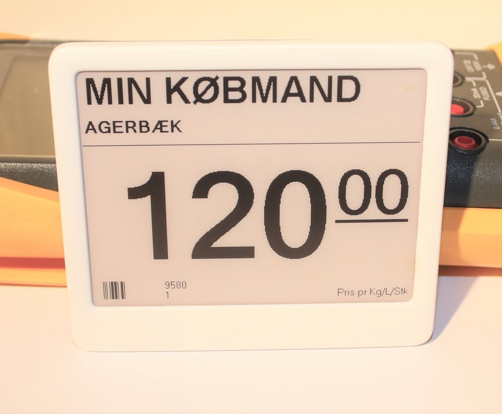 Brugt Chroma 42 elektronisk prisskilt 100 x 85 x 13 mm