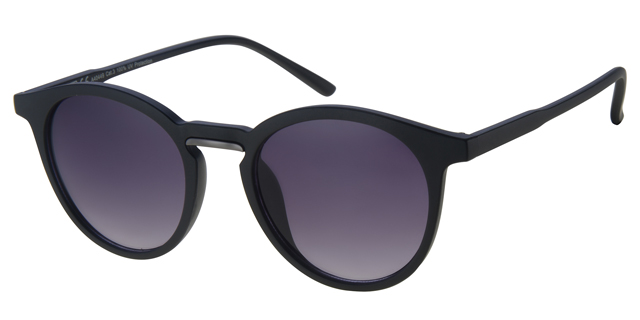 Mat sort solbrille med guld dekoration, sorte glas glas