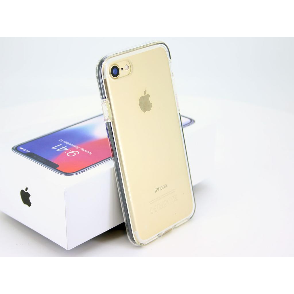 IPHONE 6/6S TRANSPERANT COVER MED SORT BUMPER INDENI