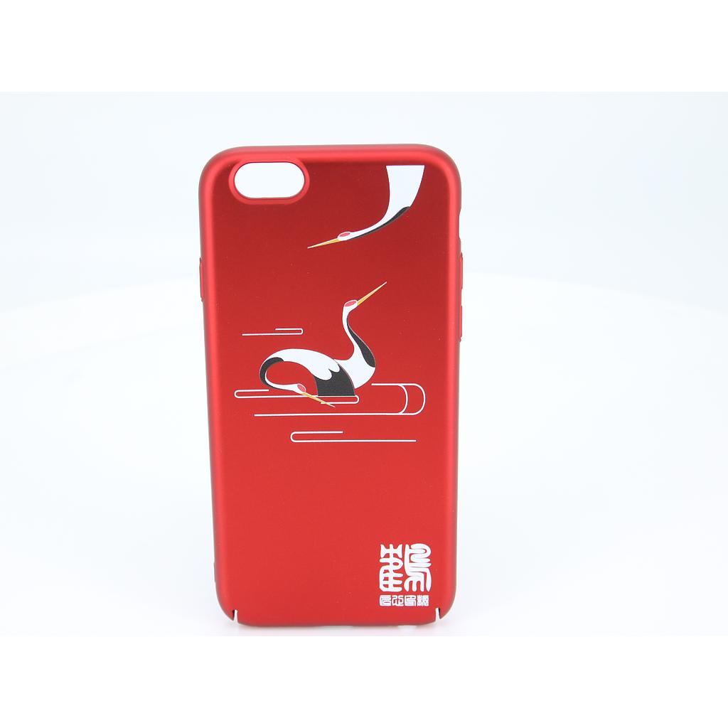 Iphone 6/6S Rødt bagcover med Trane motiv