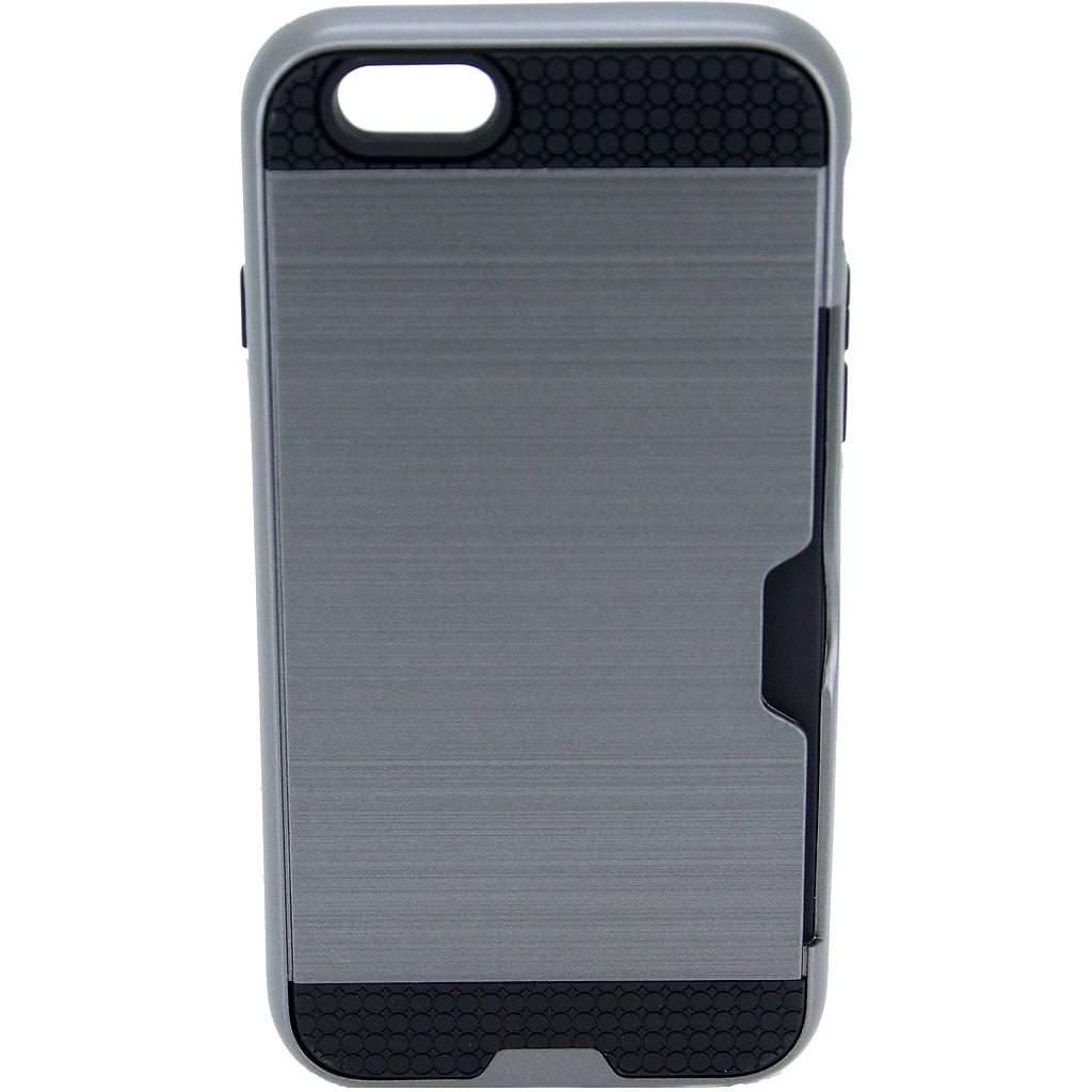 IPHONE 6/6S Grå bagcover med kreditkort lomme