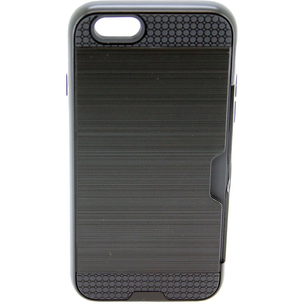 IPHONE 6/6S Sort bagcover med kreditkort lomme