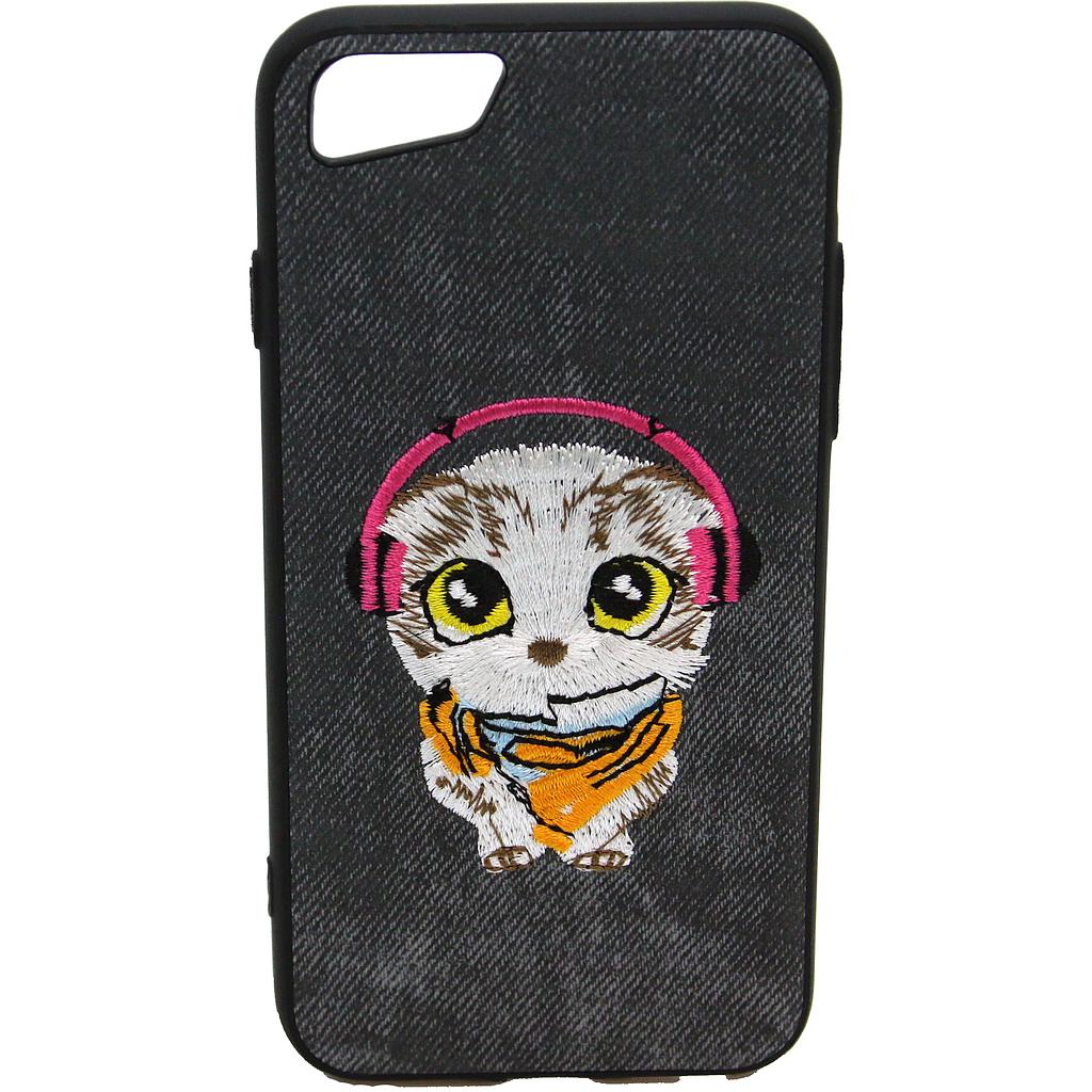 IPHONE 6/6S sort syet kat bagcover
