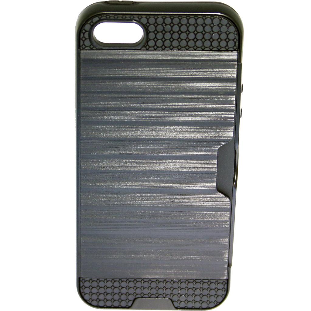 IPHONE 5S/SE Sort bagcover med kreditkort lomme