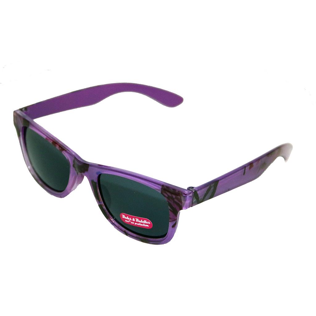 Børne Solbrille lilla med sorte glas