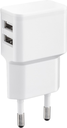 Lader 240 Volt 2,4 AmP 2 USB Udtag