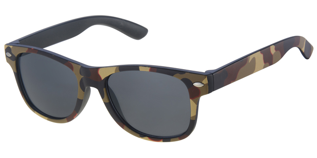 Børne Solbrille ørken camouflage stel med sorte glas