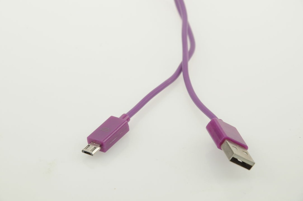 Micro USB til USB A kabel 3,0 meter lilla