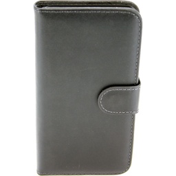 [814005] IPHONE 11 flipcover ægte læder sort