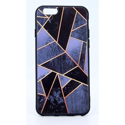 [810081] IPHONE 6/6S GRÅT BAGCOVER MED KUNST MOTIV