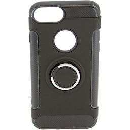 [810056] IPHONE 6S/S Sort bagcover med finger ring