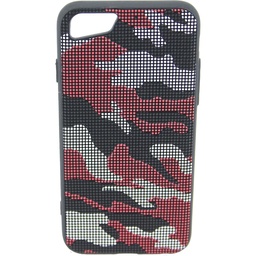 [810048] IPHONE 6/6S rød camouflage bagcover