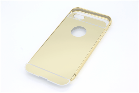 [810031] 810031 IPHONE 6/6S guld bag cover med spejl effekt