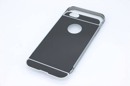 [810030] 810030 IPHONE 6/6S sort bag cover med spejl effekt