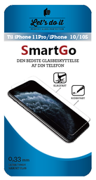 [808132] SmartGo Iphone 11 Pro/10-10S Hærdet glas beskyttelse