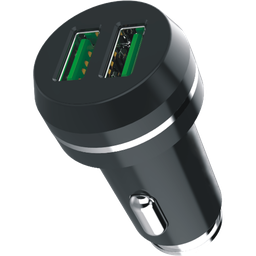 [806512] SmartGo Bil lader sort/hvid med 2 USB udtag- auto id 3,4A til både tablet og smartphone