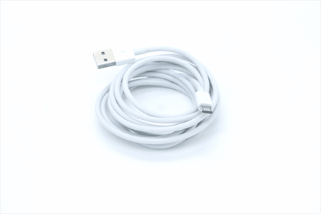 [805628] 805628 hvidt Micro USB til USB A kabel 2,0 meter rundt