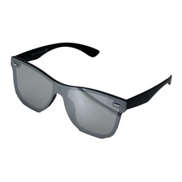 [404202-4214] Solbrille mat sort med glas med sølv spejl