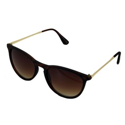 [404200-6270] Dame solbrille mat leopard med graduerede brune glas