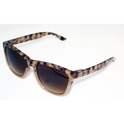 [404128-60717] Dame solbrille lys brun marmor look med brune glas