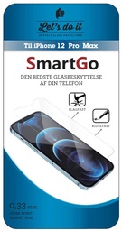 [808143] SmartGo IPHONE 12 PRO MAX HÆRDET GLASBESKYTTELSE SMARTGO