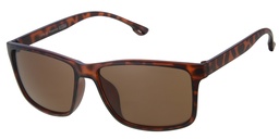 [404271-20237] Solbrille mat leopard klassisk herre brille med brune glas