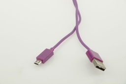 [805642] Micro USB til USB A kabel 3,0 meter lilla